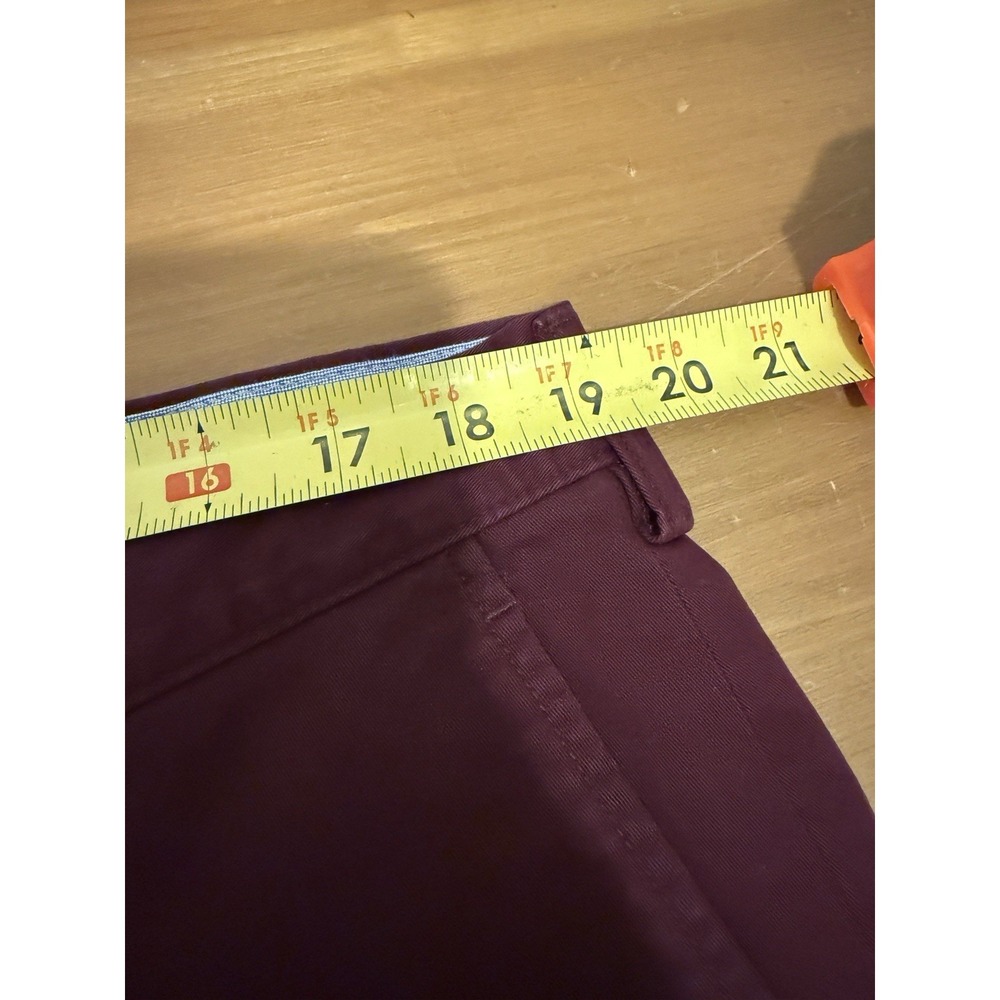 Polo Ralph Lauren Men's Burgundy Bedford Chino Flat Front Shorts Size 38 - Picture 3 of 6